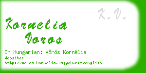 kornelia voros business card
