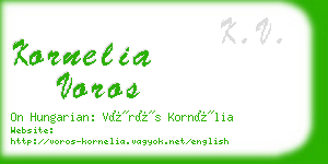 kornelia voros business card